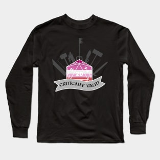 Critically Valid: Lesbian Pride Long Sleeve T-Shirt